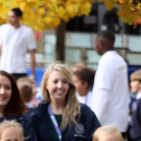 Le prince Harry à Nottingham le 26 octobre 2016 pour soutenir le programme Coach Core à la patinoire nationale de Londres. Il aurait ensuite sauté dans un avion à destination de Toronto pour retrouver sa petite amie supposée, l'actrice Meghan Markle.