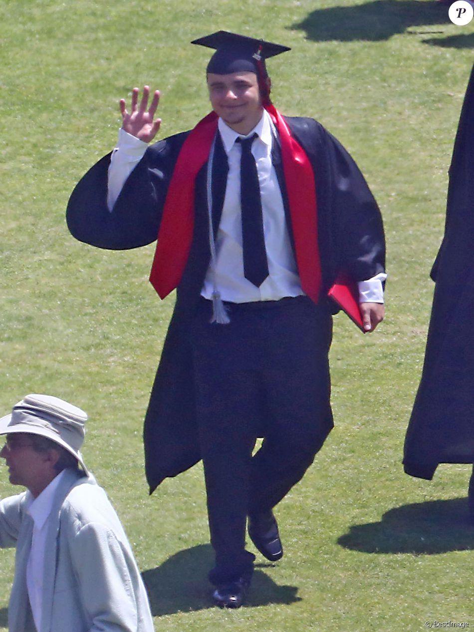 Exclusif - Prince Jackson obtient le diplôme de son école &quot;Buckley High School&quot; à Sherman Oaks, le 30 mai 2015