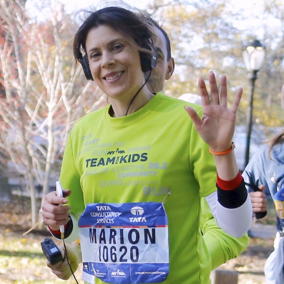 Marion Bartoli pendant le marathon de New York, le 6 novembre 2016.