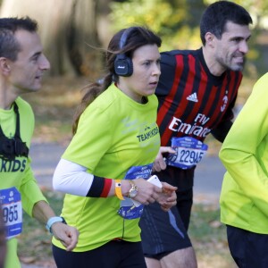 Marion Bartoli pendant le marathon de New York, le 6 novembre 2016.