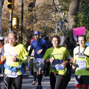 Marion Bartoli pendant le marathon de New York, le 6 novembre 2016.