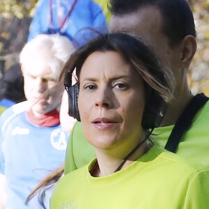 Marion Bartoli pendant le marathon de New York, le 6 novembre 2016.