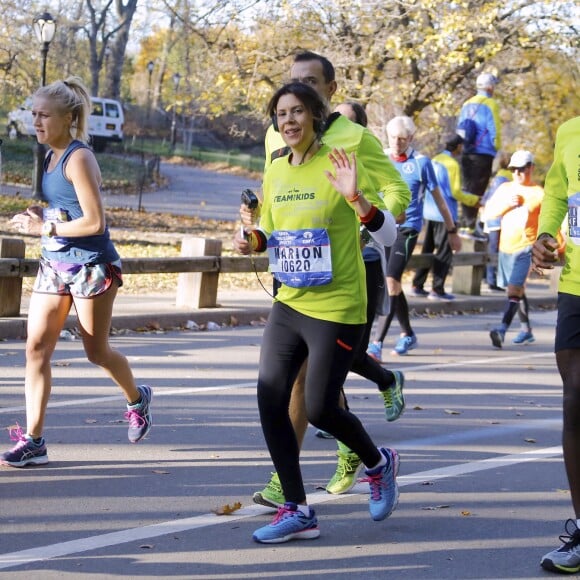 Marion Bartoli pendant le marathon de New York, le 6 novembre 2016.