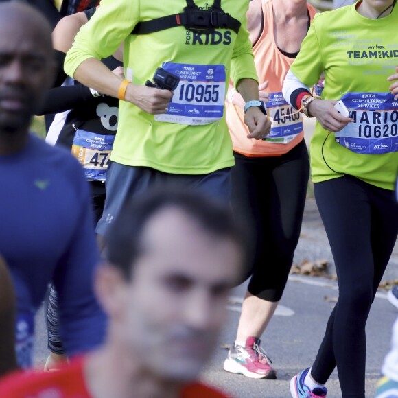 Marion Bartoli pendant le marathon de New York, le 6 novembre 2016.