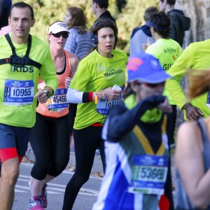 Marion Bartoli pendant le marathon de New York, le 6 novembre 2016.