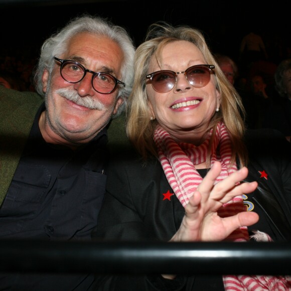 Véronique Sanson et son compagnon Christian Meilland - Concert de Michel Polnareff à l'AccorHotels Arena de Paris le 11 mai 2016.