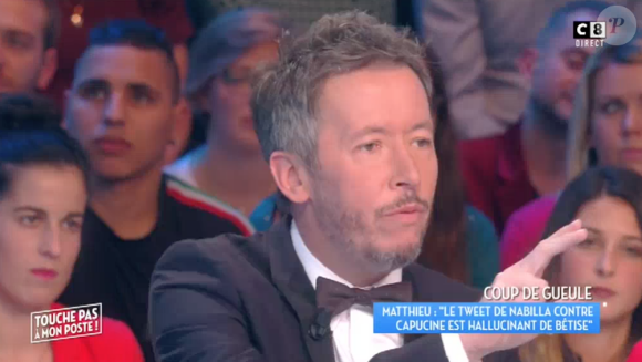 Vif échange entre Matthieu Delormeau et Jean-Luc Lemoine dans "Touche pas à mon poste" sur C8. Le 7 novembre 2016.