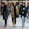 Exclusif - Gigi Hadid, son frère Anwar Hadid et un de leurs amis se promènent à Aspen, le 27 décembre 2015.