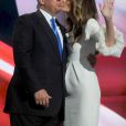 Donald Trump et sa femme Melania Trump lors du 1er jour de la convention républicaine à Cleveland, le 18 juillet 2016.