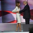 Donald Trump et sa femme Melania lors du premier soir de la convention républicaine à Cleveland. Le 18 juillet 2016
