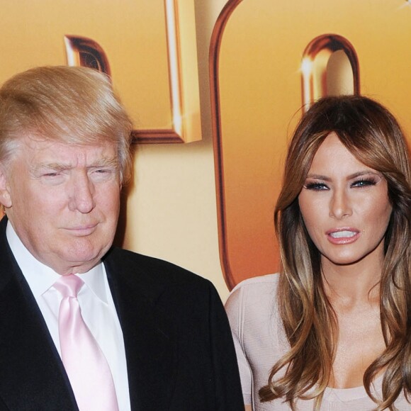 Donald Trump et sa femme Melania Trump - AVANT-PREMIERE MONDIALE DU FILM "TOWER HEIST" AU ZIEGFELD THEATER A NEW YORK, LE 24 OCTOBRE 2011.