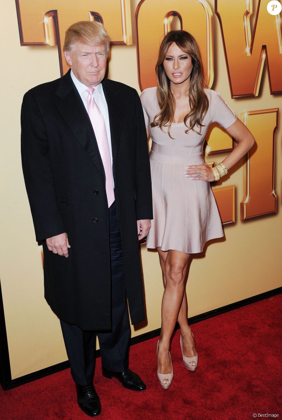 Donald Trump et sa femme Melania Trump - AVANT-PREMIERE MONDIALE DU FILM &quot;TOWER HEIST&quot; AU ZIEGFELD THEATER A NEW YORK, LE 24 OCTOBRE 2011.