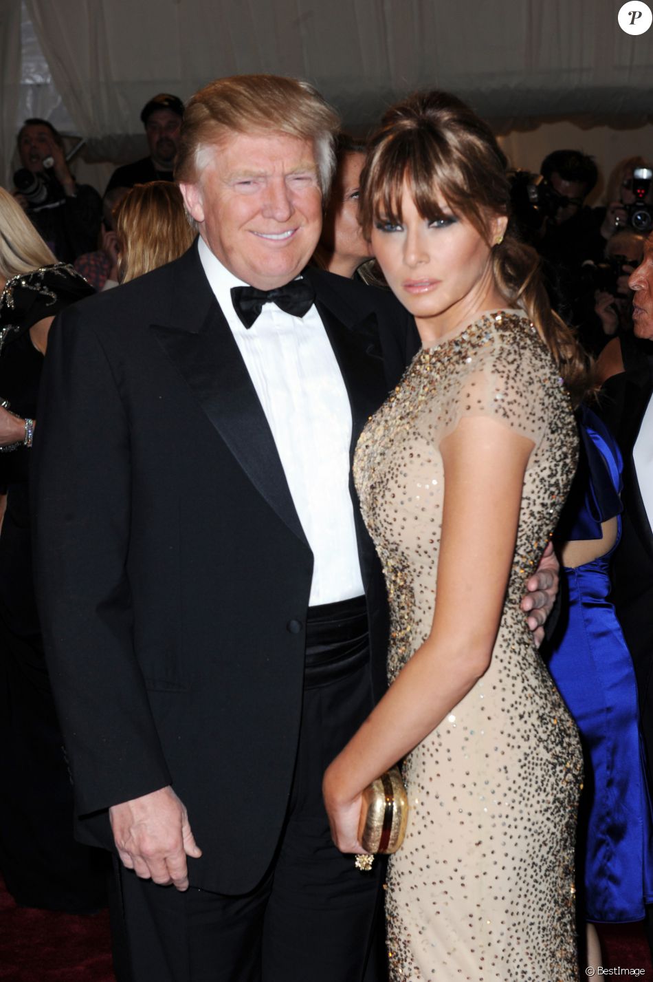 Donald et Melania Trump au Met Gala à New York le 2 mai 2011