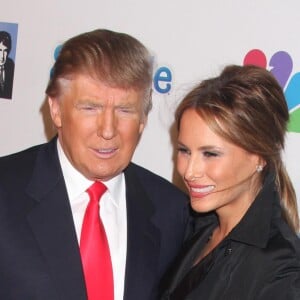 DONALD TRUMP ET SA FEMME MELANIA TRUMP - SOIREE APRES LA FINALE DU SHOW TV "CELEBRITY APPRENTICE" A NEW YORK 24/05/2010