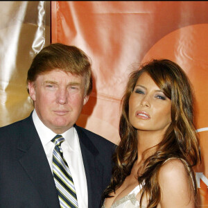 Donald Trump et Melania Knauss à New York le 12 juillet 2004