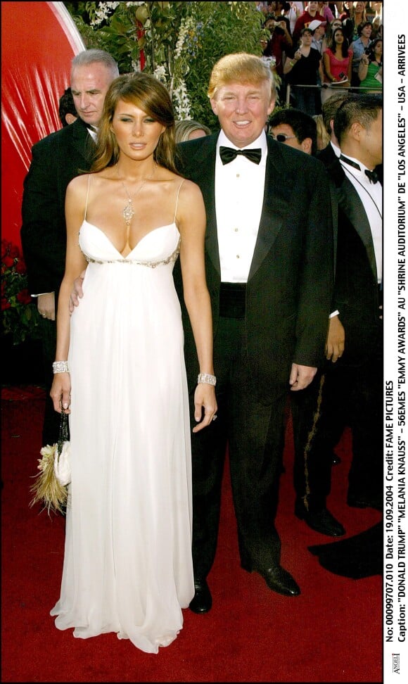 Donald Trump et Melania Knauss aux Emmy Awards en 2004