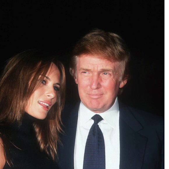 Donald Trump et Melania Knauss à New York le 2 novembre 1999