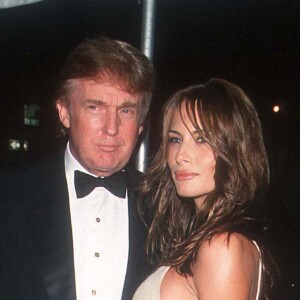 Donald Trump et Melania Knauss à New York le 6 octobre 1999