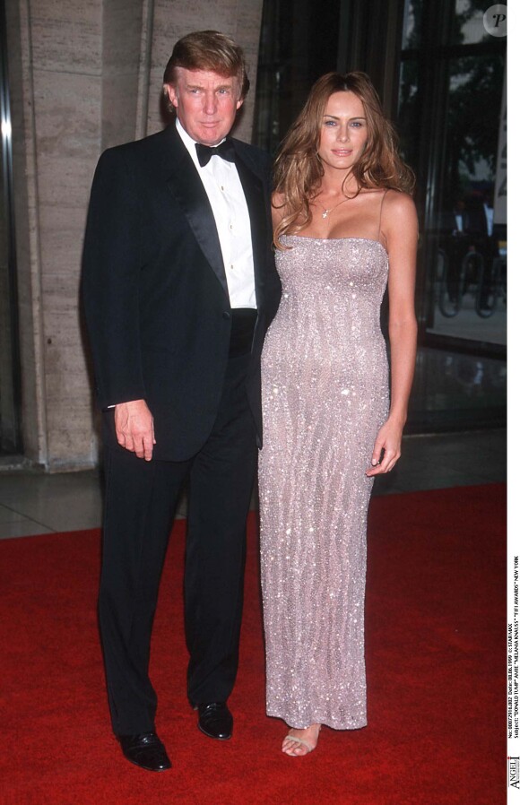 Donald Trump et Melania Knauss à New York le 8 juin 1999