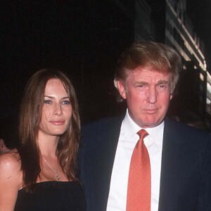 Melania Knauss et Donald Trump à New York le 27 juillet 1999