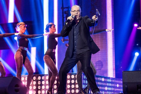 Exclusif - Patrick Hernandez lors des répétitions sur le plateau de l'émission "Bercy fête ses 30 ans - Le concert anniversaire" diffusée le 4 décembre 2015 sur TF1 en primetime à l'AccorHotels Arena à Paris, le 3 décembre 2015.