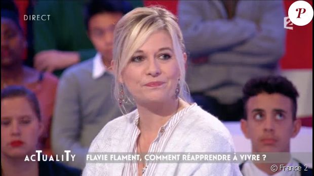Flavie Flament fait de nouvelles révélations concernant son violeur. Emission &quot;Actuality&quot; sur France 2, le 9 novembre 2016.