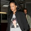 Rihanna exprime son soutien à Hillary Clintonà New York le 19 octobre 2016.