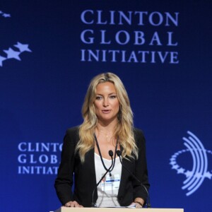 Kate Hudson participe au Clinton Global Initiative (CGI) à New York le 25 septembre 2013.