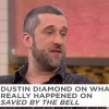 Dustin Diamond présente ses excuses après son ouvrage explosif Behind The Bell, publié il y a deux ans. L'acteur de la série Sauvés par le gong est sur plateau de l'émission The Dr. Oz Show. Vidéo publiée sur le site du magazine People, le 10 novembre 2016