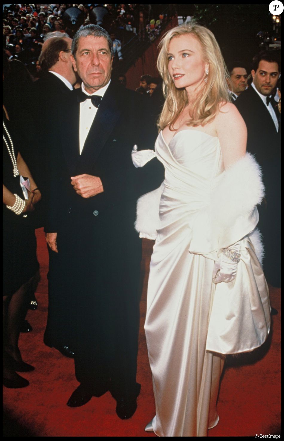 ARCHIVES LEONARD COHEN ET REBECCA DE MORNAY EN 1992 Purepeople