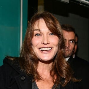 Carla Bruni-Sarkozy au meeting de son mari Nicolas Sarkozy pour les présidentielles 2017 à Saint-Maur-des-Fossés le 14 novembre 2016.