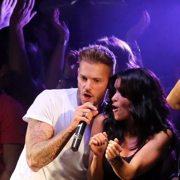 M. Pokora et Jenifer participent à la 6e edition du foot-concert au profit de l'association Huntington Avenir qui lutte en faveur des malades et de leur famille, à Lyon le 13 octobre 2012.