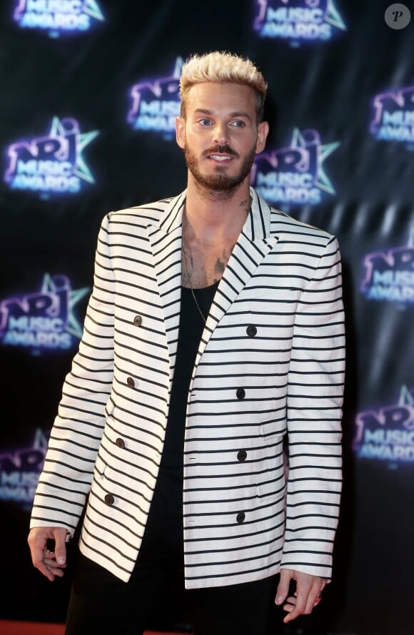 M. Pokora à la 18ème cérémonie des "NRJ Music Awards" au Palais des Festivals à Cannes, le 12 novembre 2016.