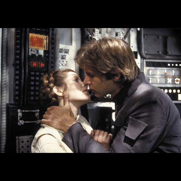 Carrie Fisher et Harrison Ford dans "Star Wars : Episode V - L'Empire contre-attaque" en 1983