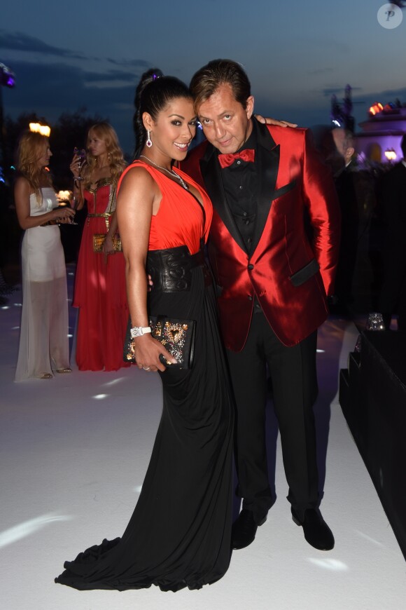 Ayem Nour et son compagnon Vincent - Soirée de Grisogono à l'hôtel Eden Roc au Cap d'Antibes lors du 68ème Festival International du film de Cannes. Le 19 mai 2015