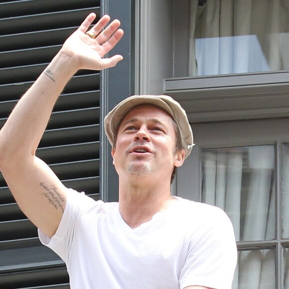 Brad Pitt à la Nouvelle-Orléans, le 17 mai 2014