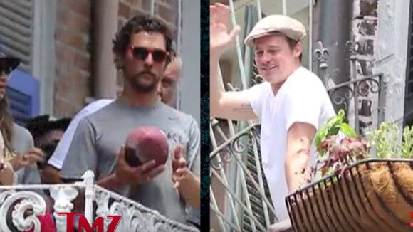 Brad Pitt et Matthew McConaughey à la Nouvelle-Orléans