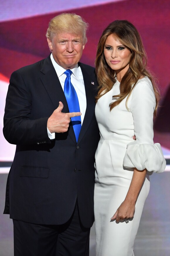 Donald et Melania Trump à Cleveland, OH, le 18 juillet 2016.
