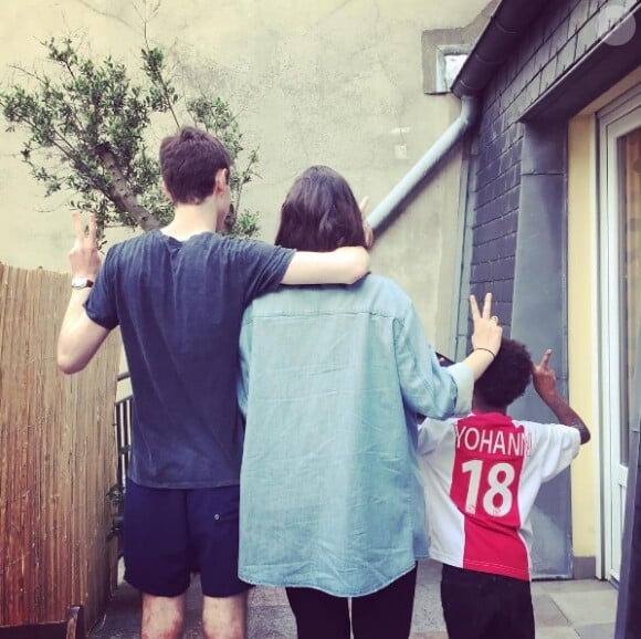 Emmanuelle Béart a publié une photo de ses trois enfants (Yohann, Nelly et Surafel) le 29 mai 2016