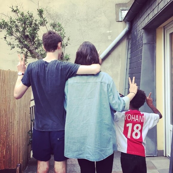 Emmanuelle Béart a publié une photo de ses trois enfants (Yohann, Nelly et Surafel) le 29 mai 2016