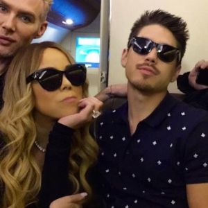 Mariah Carey et Bryan Tanaka (centre) sur une photo publiée sur Instagram le 19 novembre 2016