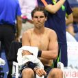 Rafael Nadal pendant l'US Open de tennis à New York, le 29 août 2016.