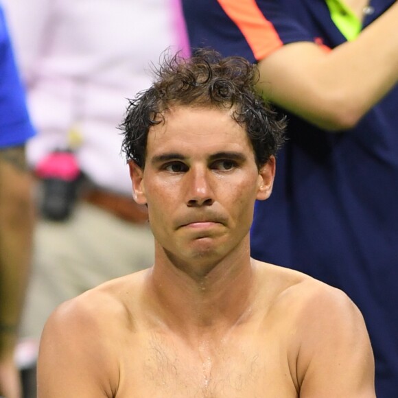 Rafael Nadal pendant l'US Open de tennis à New York, le 29 août 2016.