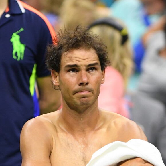 Rafael Nadal pendant l'US Open de tennis à New York, le 29 août 2016.
