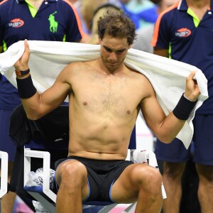 Rafael Nadal pendant l'US Open de tennis à New York, le 29 août 2016.