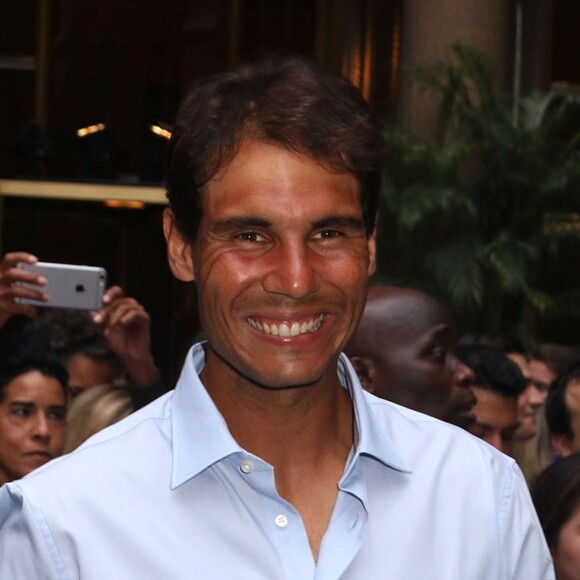Rafael Nadal - People au "Virtual Tennis Tournament" à New York, le 25 août 2016.