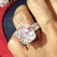 Photo de la bague de fiançailles de Keyshia Ka'oir offerte par Gucci Mane. Atlanta, novembre 2016.
