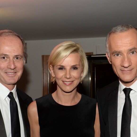 Xavier Romatet, Laurence Ferrari, Gilles Bouleau à la 7ème cérémonie des "Hommes de l'Année GQ" au musée d'Orsay à Paris, le 23 novembre 2016. © Rachid Bellack