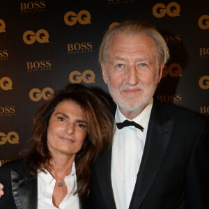 Peirre Gagnaire et sa femme Sylvie Le Bihan à la 7ème cérémonie des "Hommes de l'Année GQ" au musée d'Orsay à Paris, le 23 novembre 2016. © Rachid Bellack