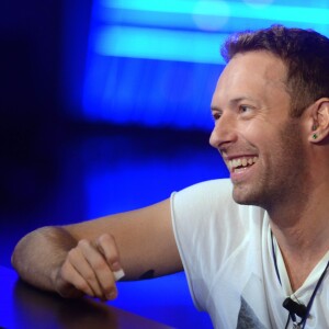 Chris Martin (Coldplay) - People sur le plateau de l'émission TV "Che tempo che Fa" à Milan en Italie le 13 novembre 2016.